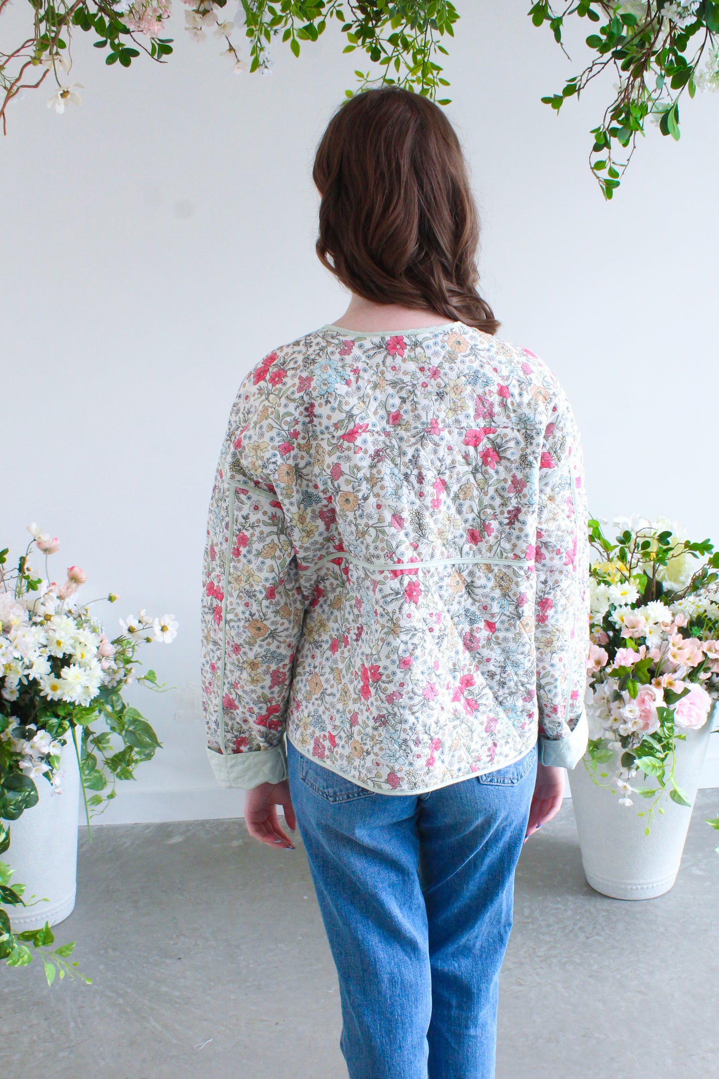 Spring Is Near Quilted Jacket - Mint