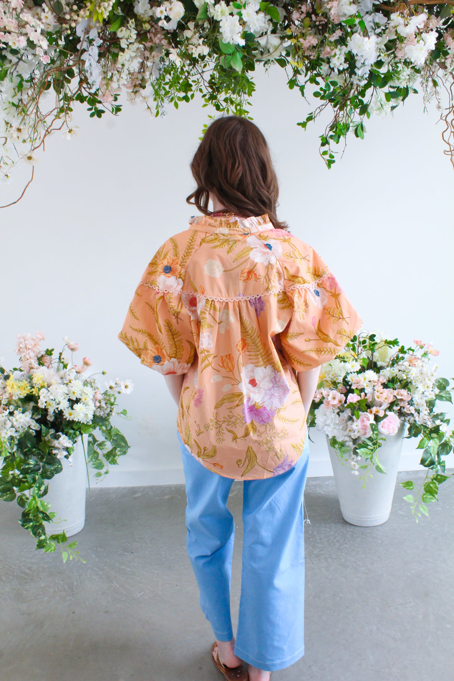 Peony For Your Thoughts Top - Peach