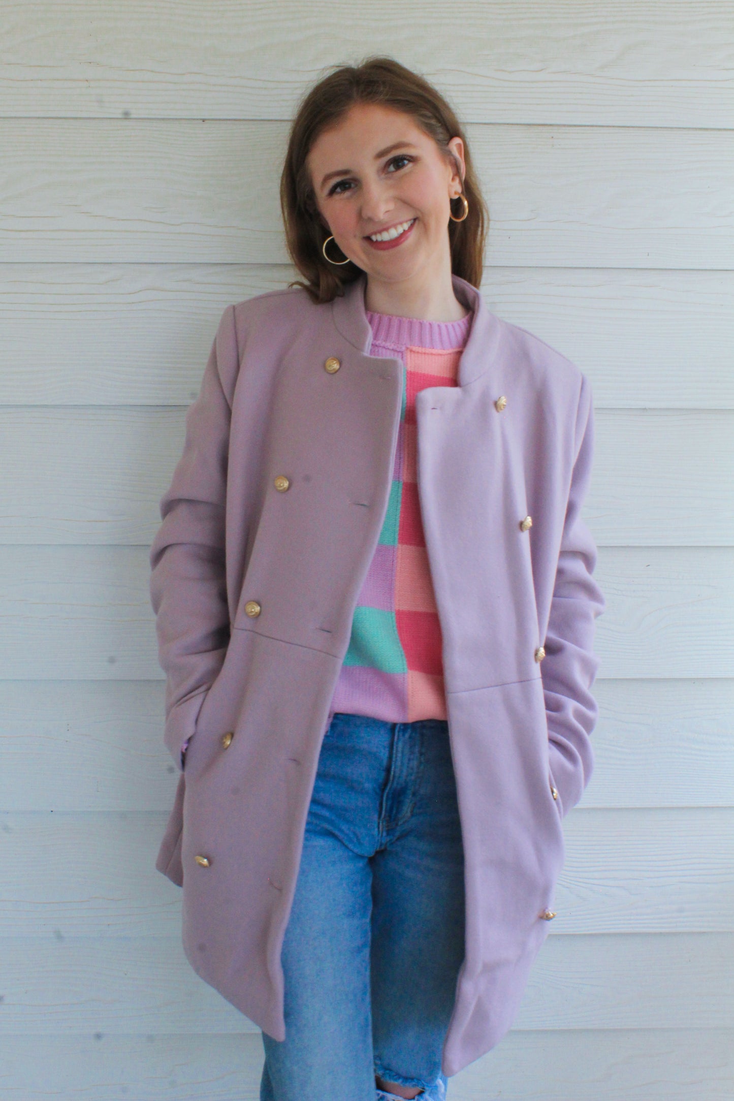 Pretty In Purple Coat - Lavender