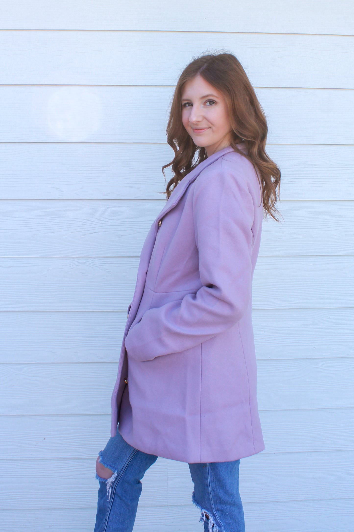 Pretty In Purple Coat - Lavender