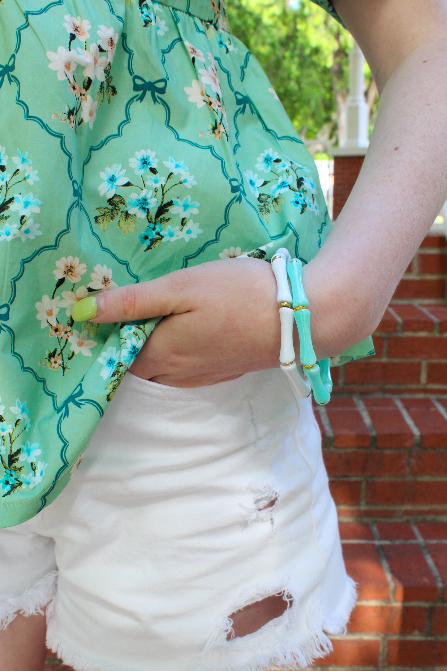 Cabana Stack Bracelet - White