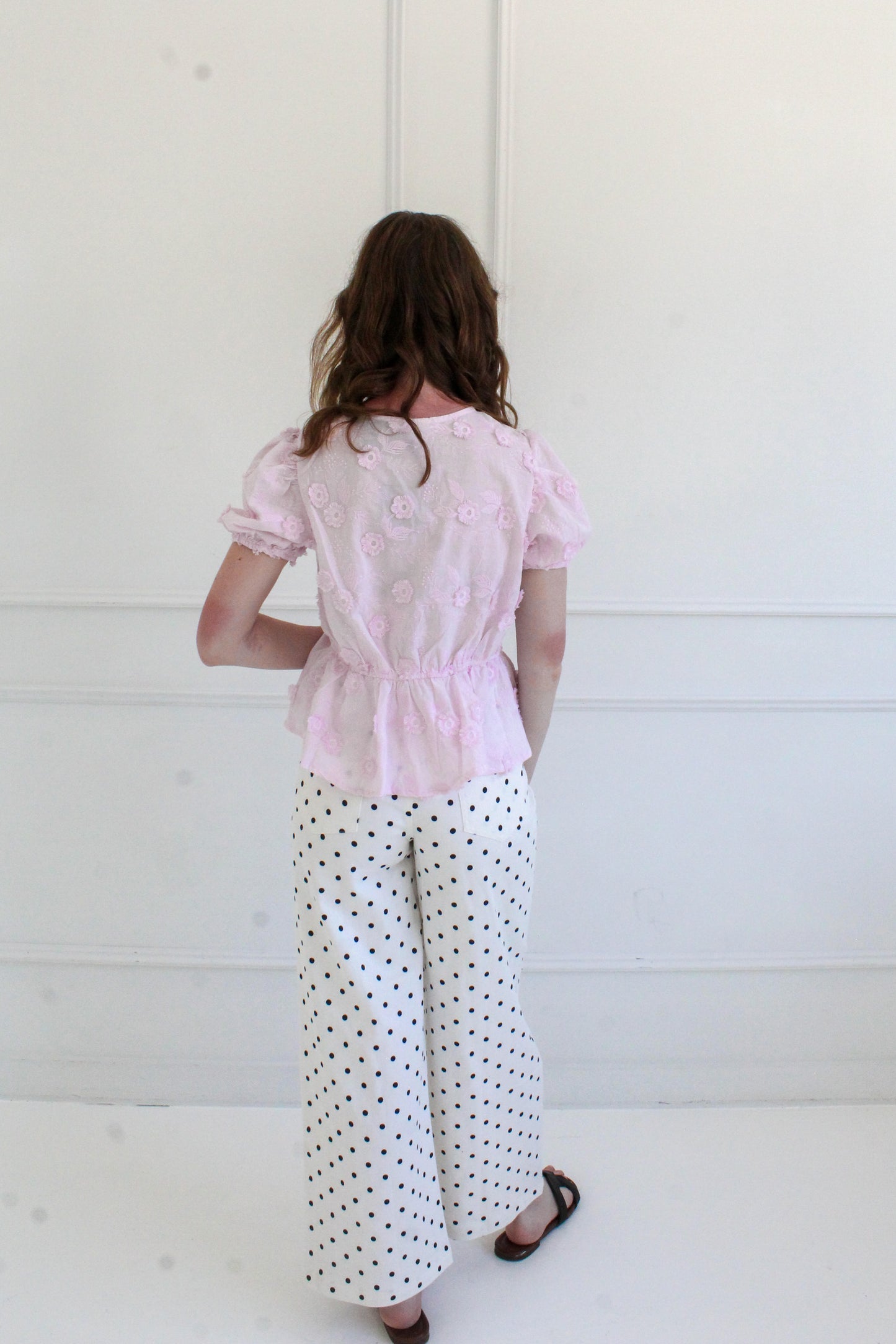Spotted In Style Pants - White