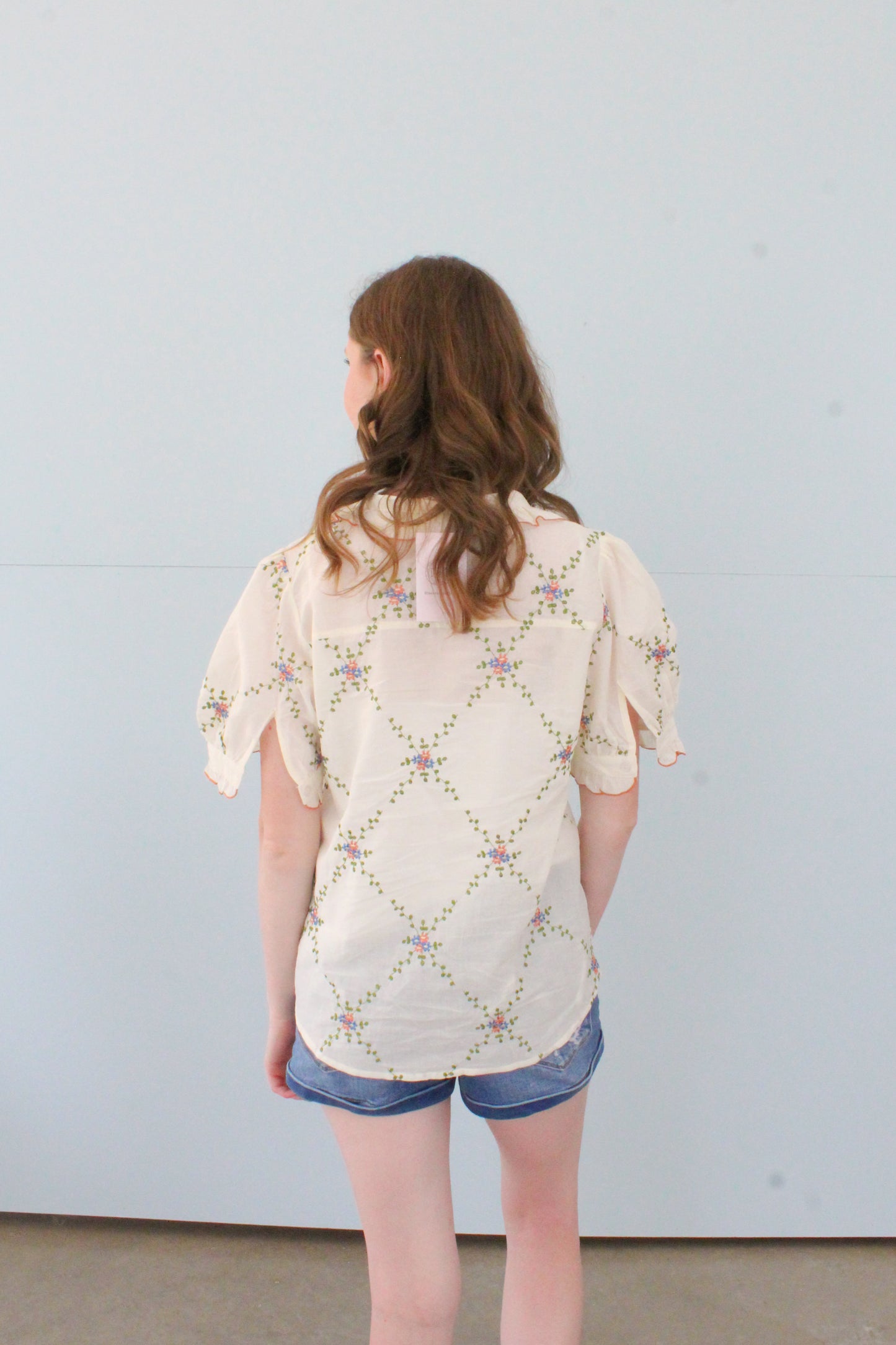 Garden Stroll Top- Cream