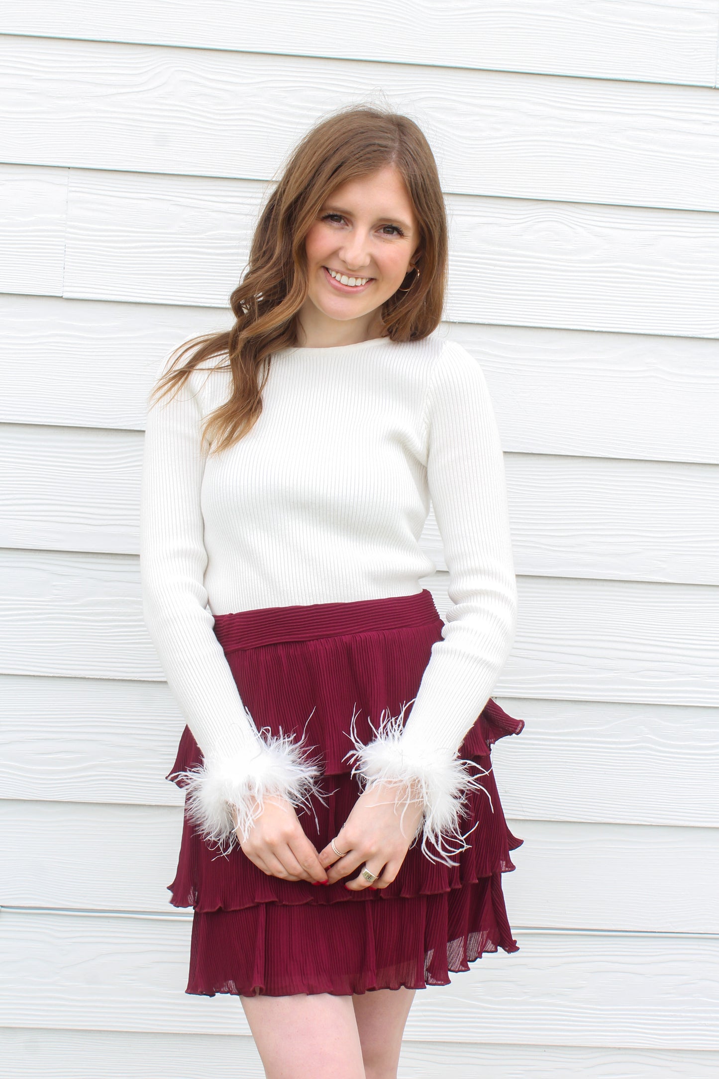 Reason To Celebrate Skirt - Burgundy