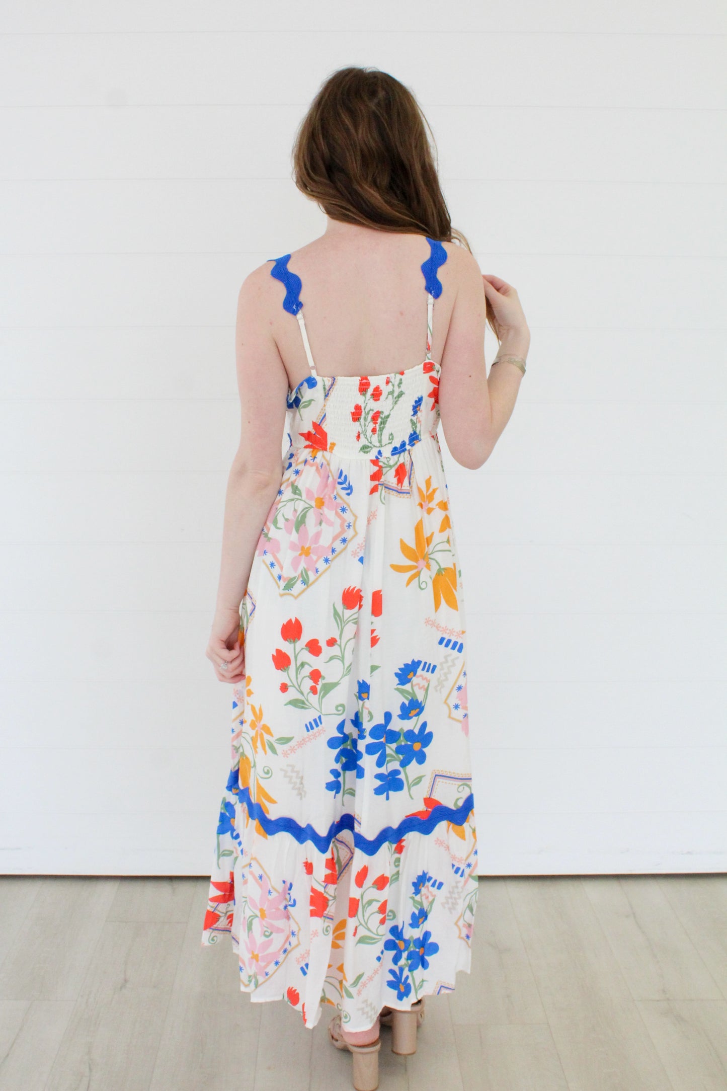 Summertime Sips Midi Dress - Ivory
