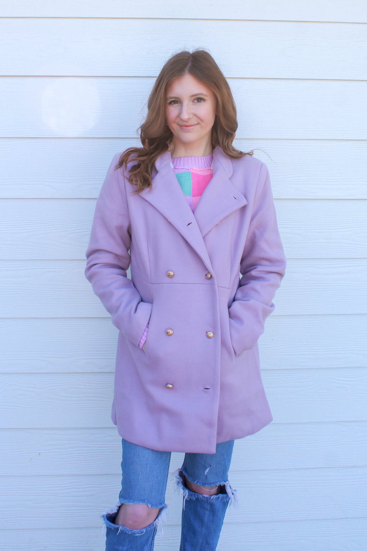 Pretty In Purple Coat - Lavender