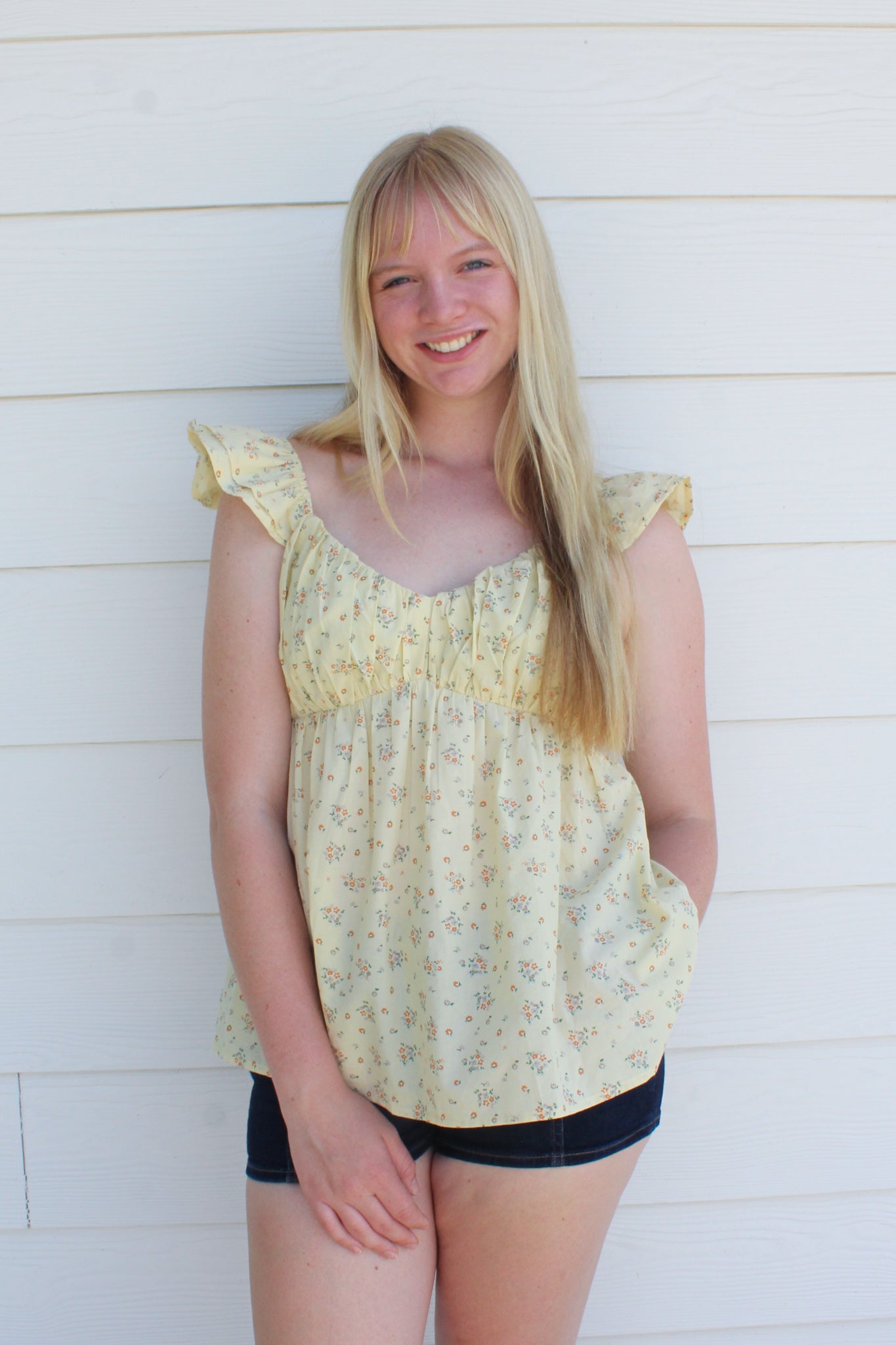 One More Chapter Top - Yellow