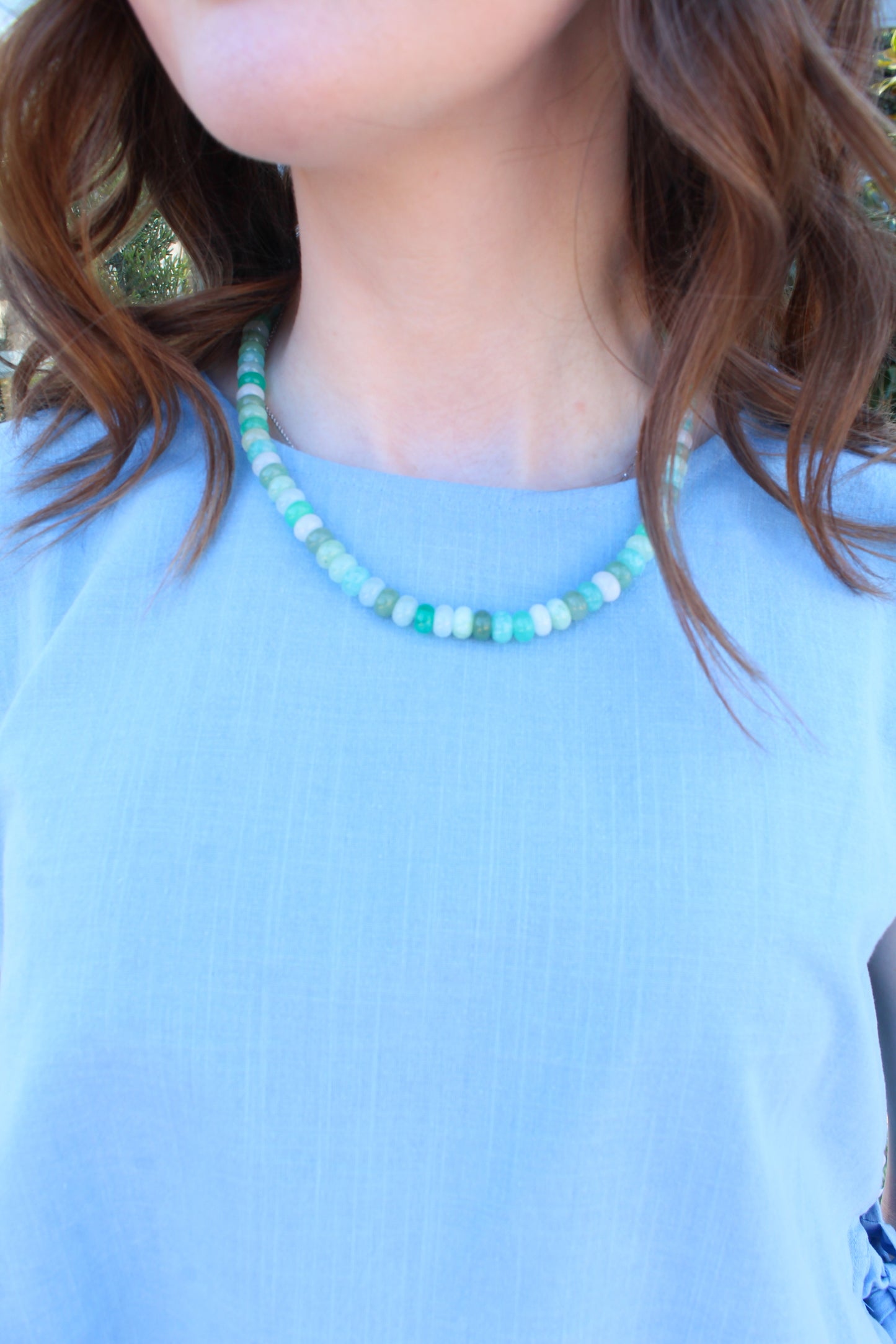 Finishing Touches Necklace - Blue Multi