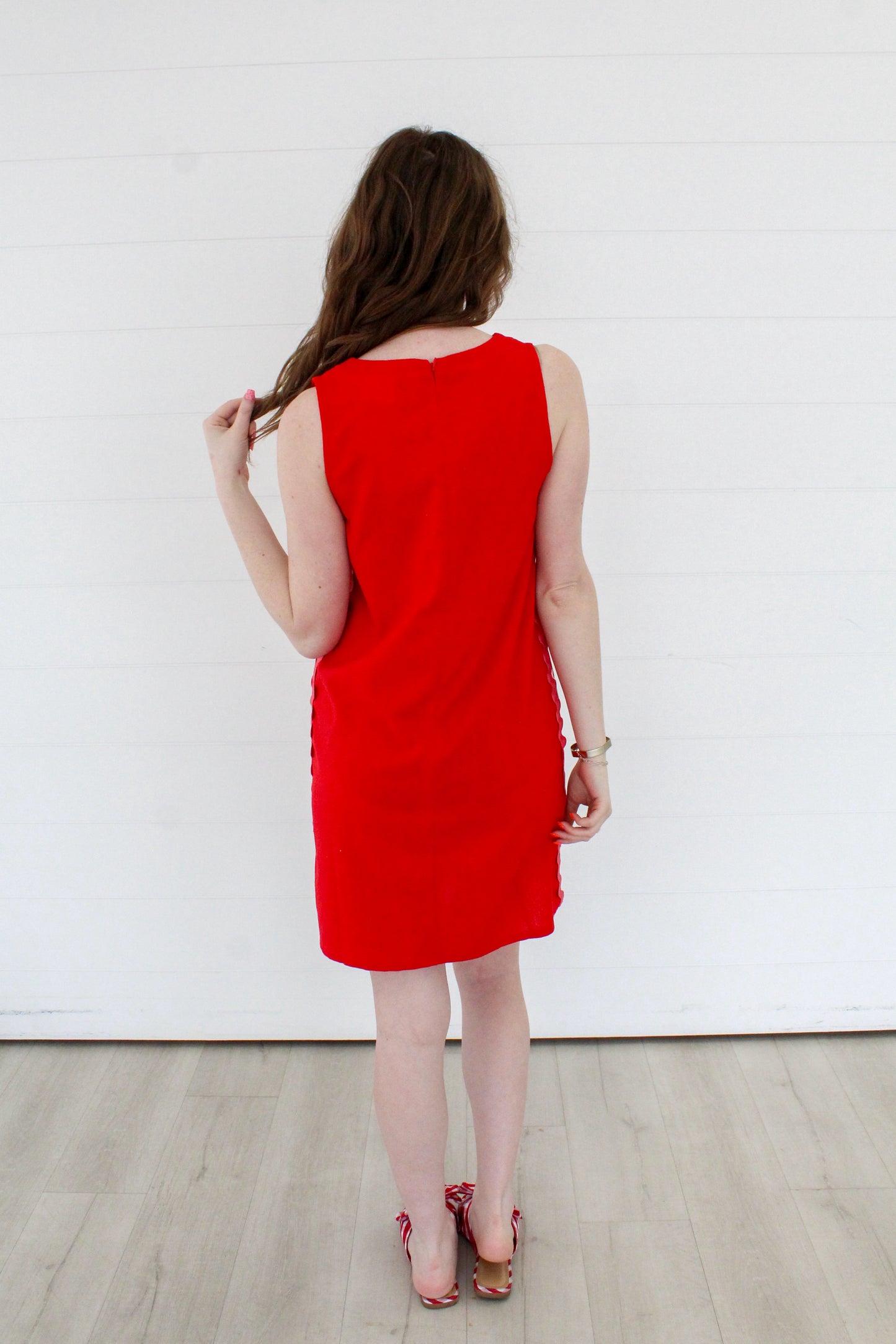 Smooth Sailing Shift Dress - Red