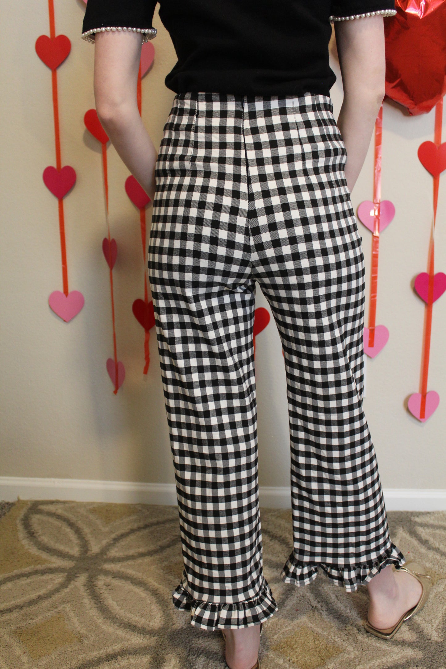 Checkmate Pants - Black & White