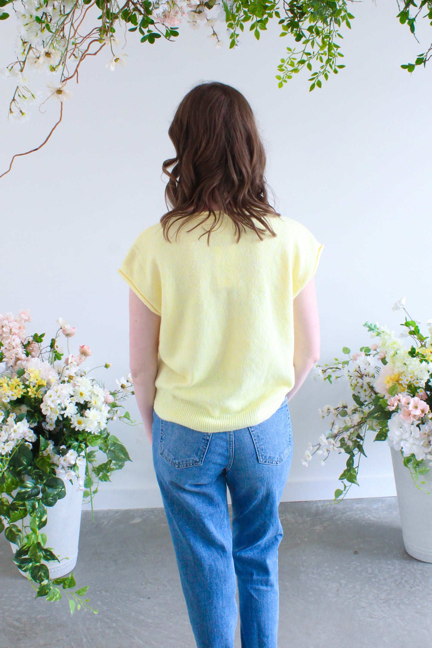 Lemon Drop Sweater Vest - Yellow