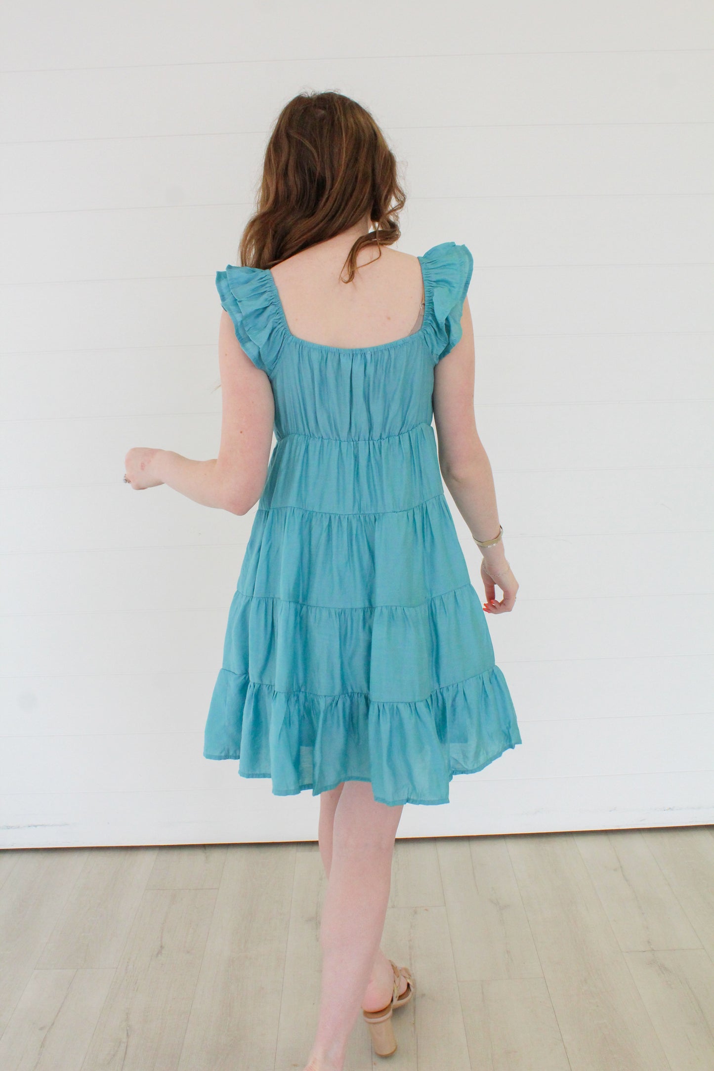 Feel The Breeze Dress - Dusty Blue