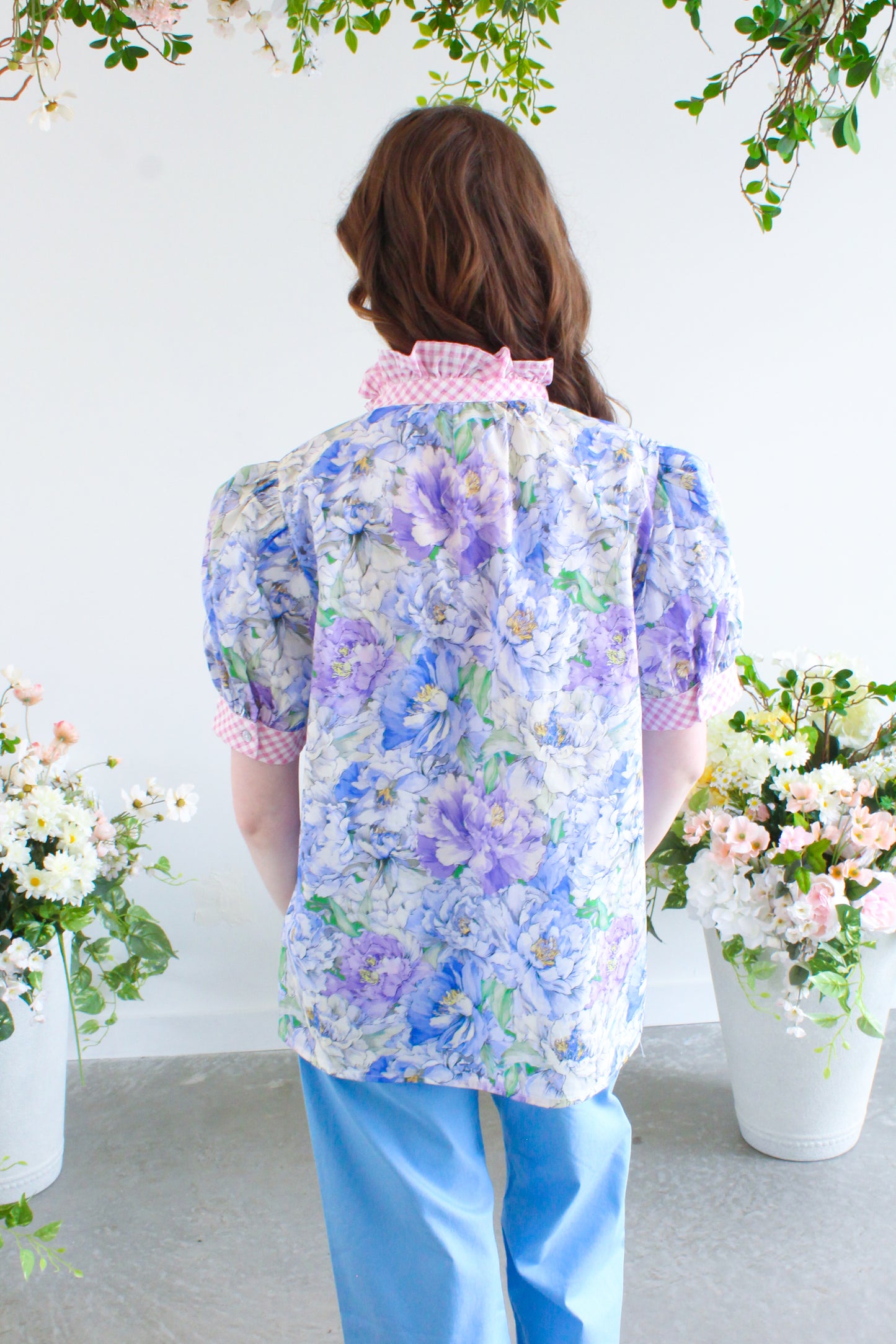 Spring In Bloom Top - Blue