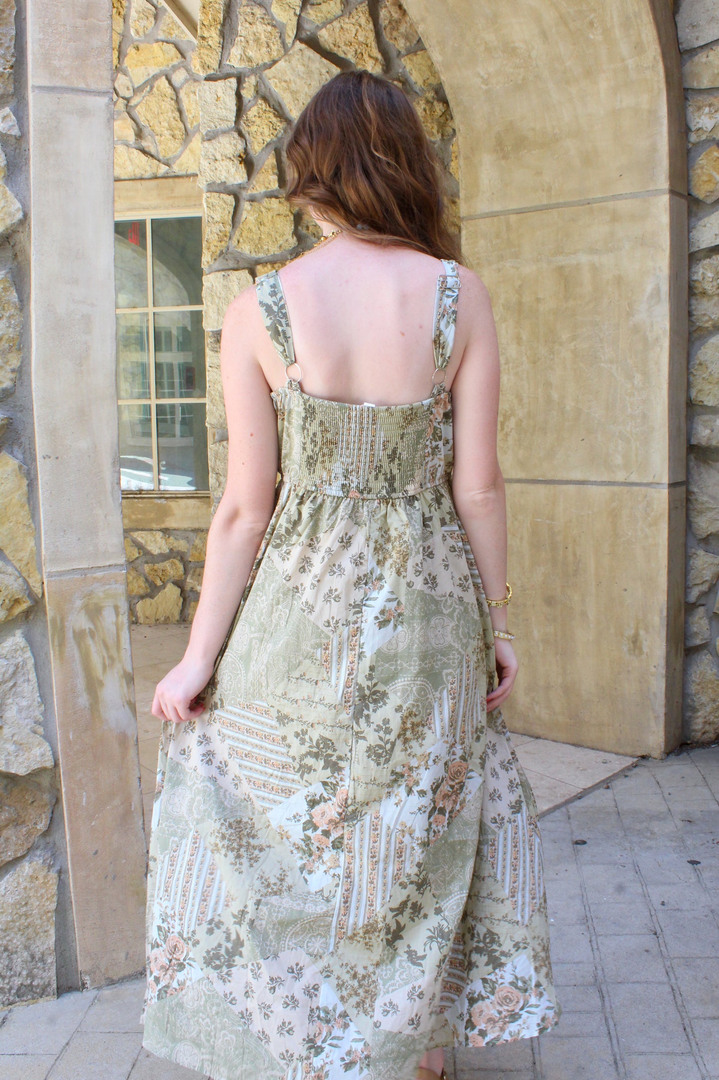 Fond Memories Maxi Dress - Green