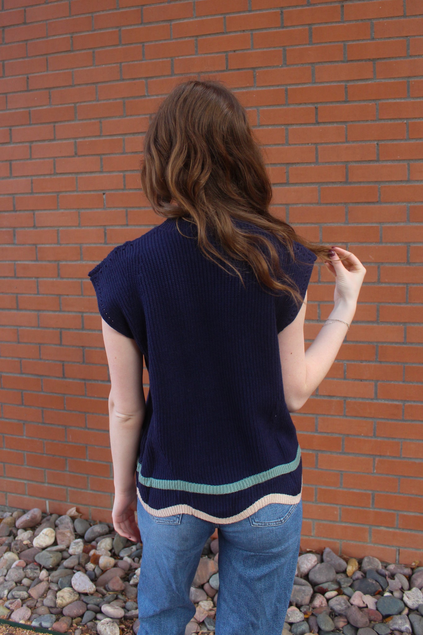 Autumn Breeze Sweater - Navy