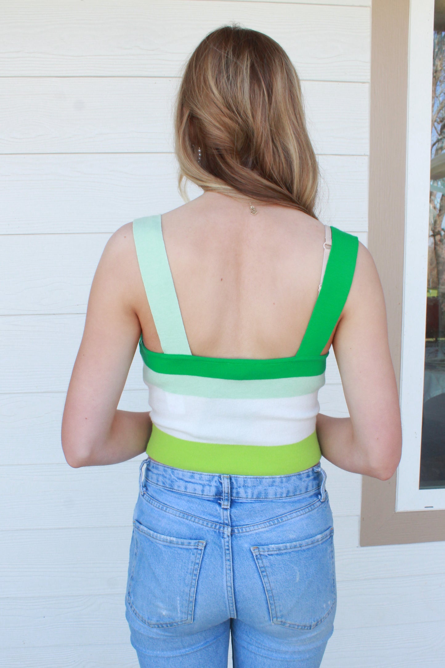 Girl In Green Tank - Green