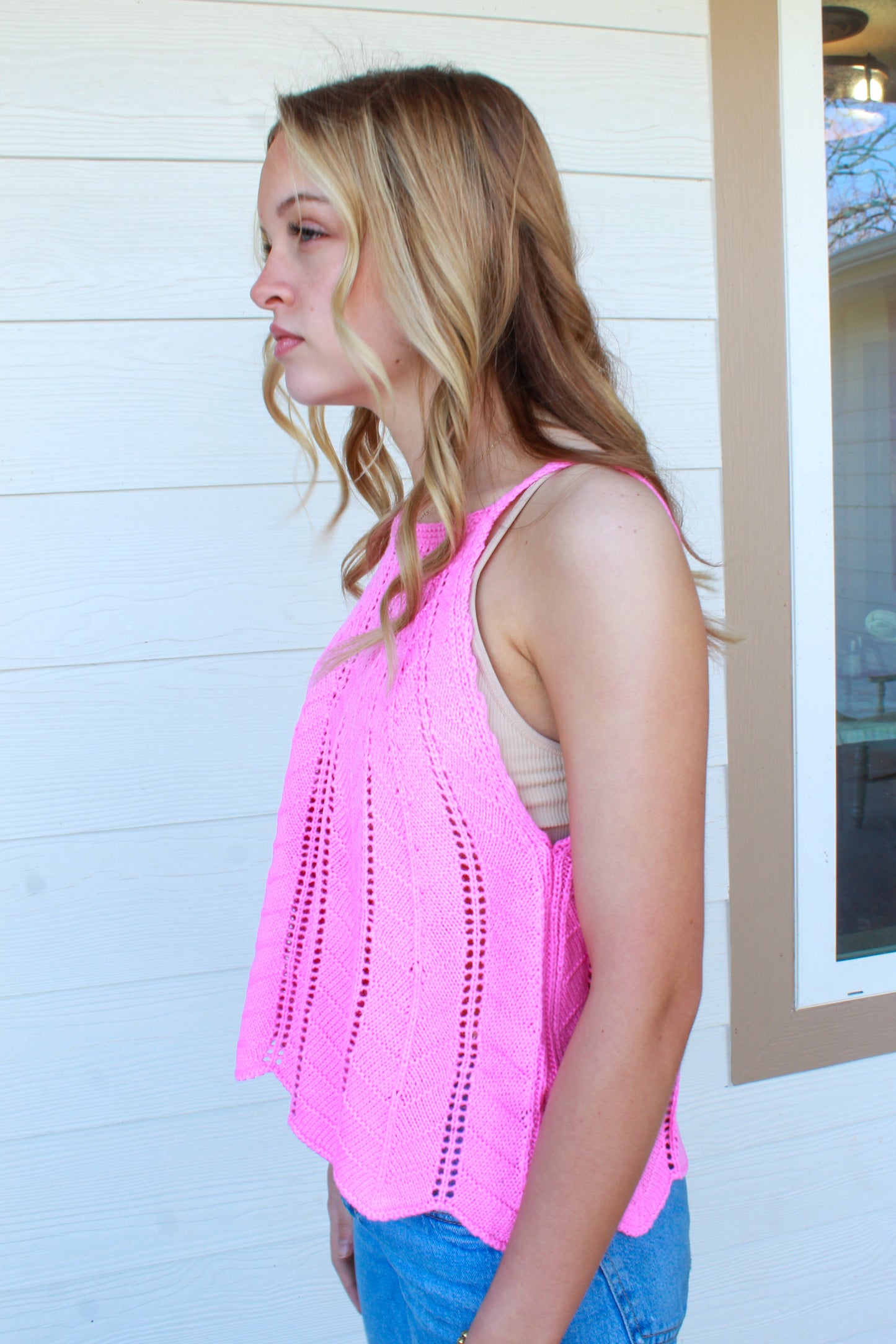 Days In The Sun Tank - Pink
