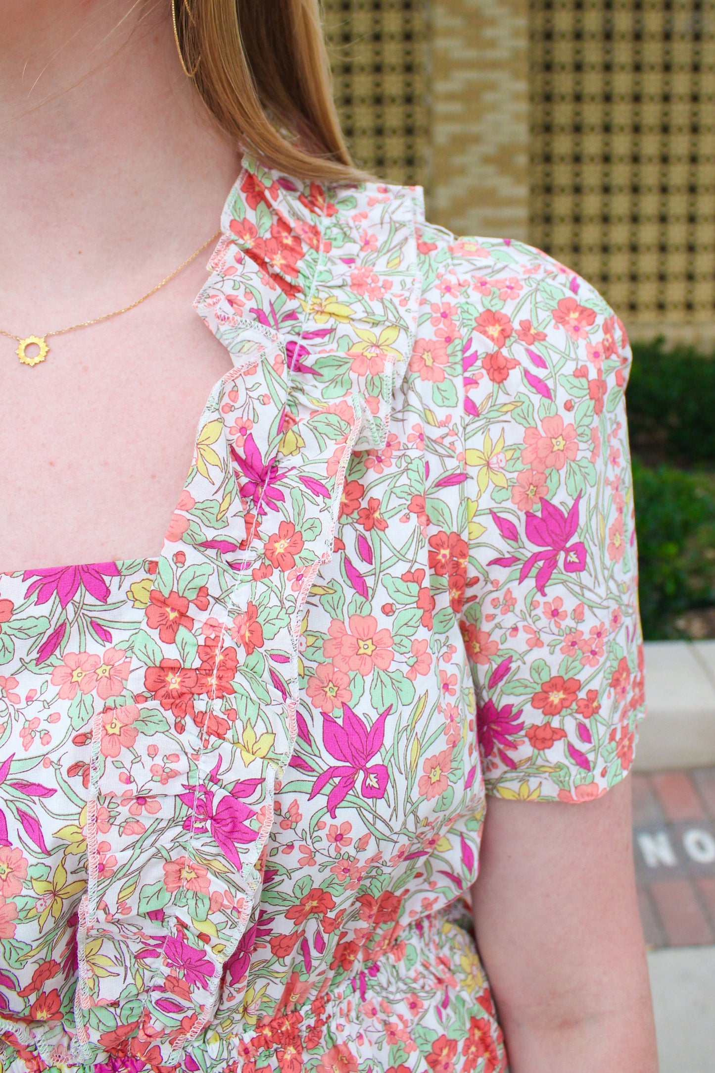 Flower Shops Dress - Pink