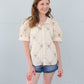 Garden Stroll Top- Cream