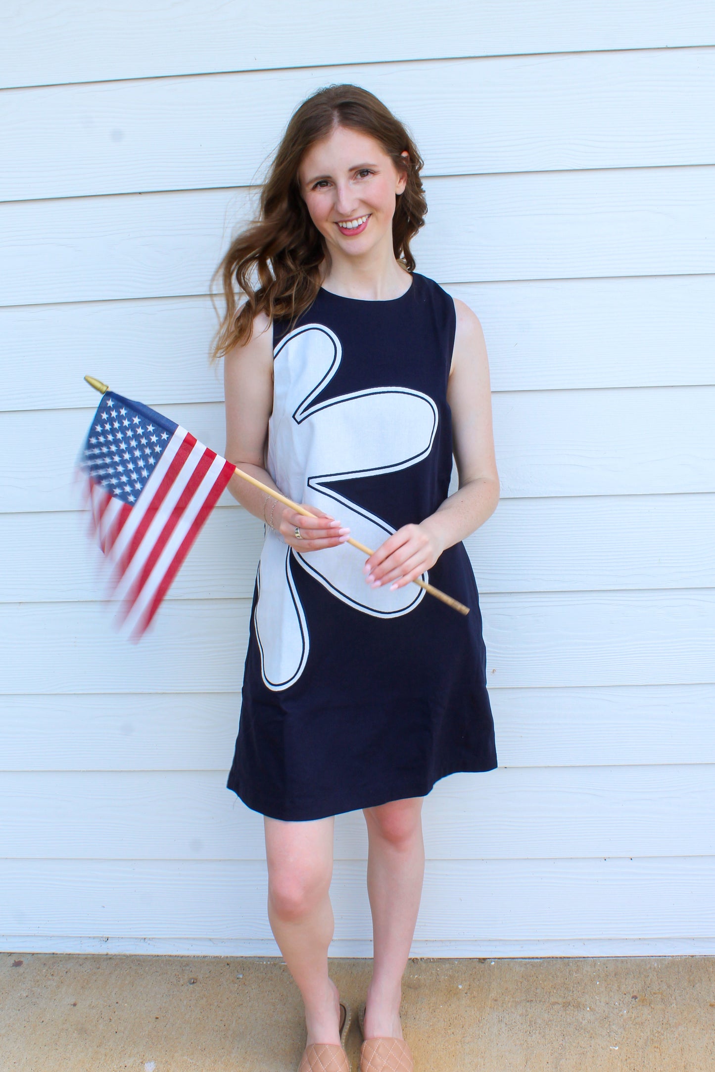 Get In The Groove Dress - Navy