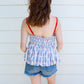 Pretty Patriotic Tank - White