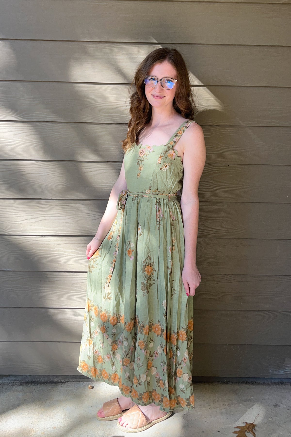 Wildflower Lane Maxi Dress - Olive
