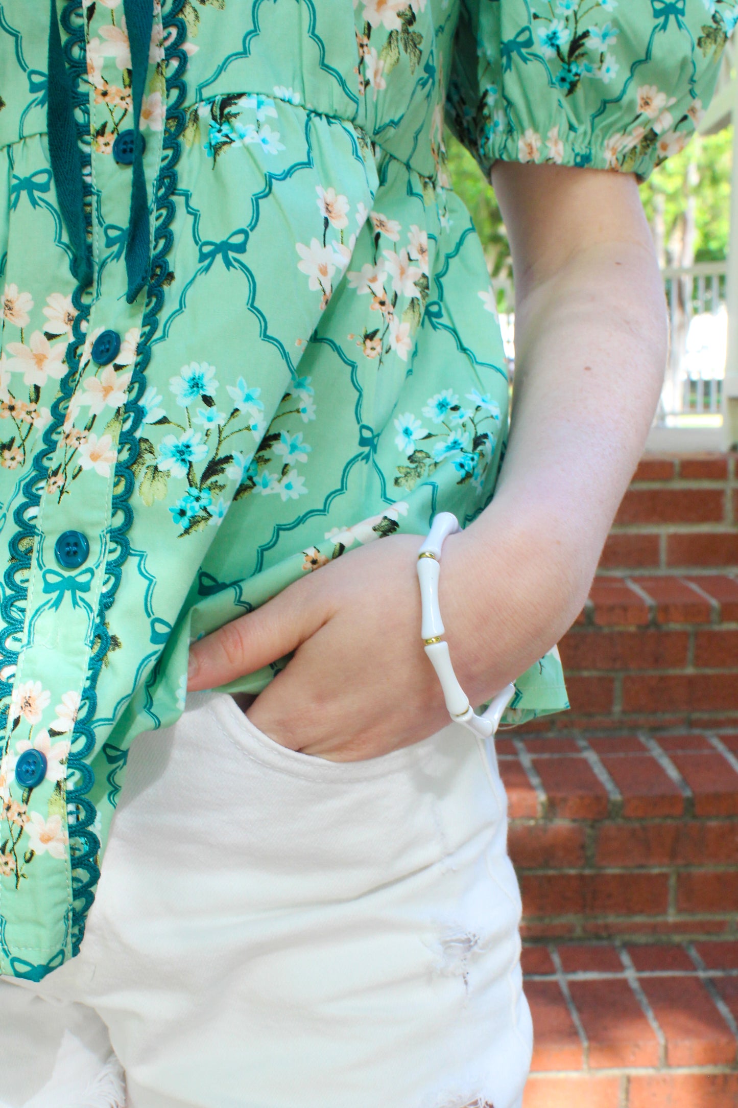 Cabana Stack Bracelet - White
