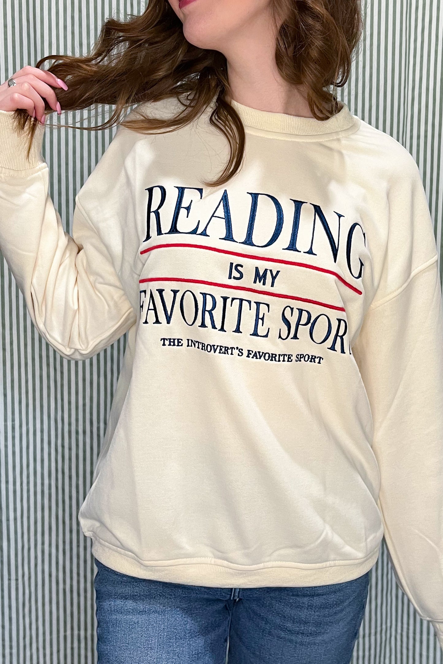 Favorite Sport Sweatshirt - Cream
