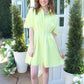 Sunny Side Stripes Dress - Yellow