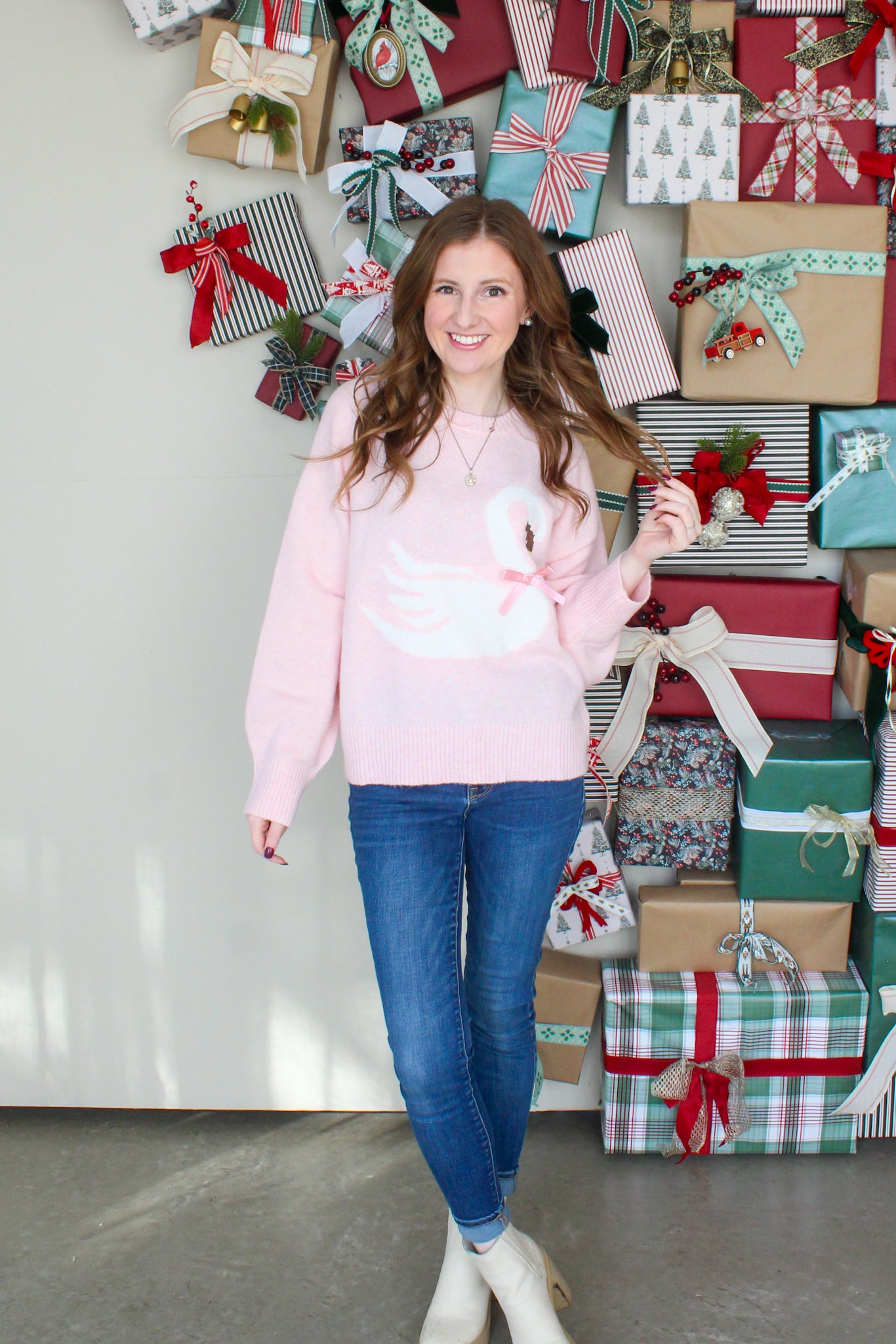 Swan Lake Sweater - Pink