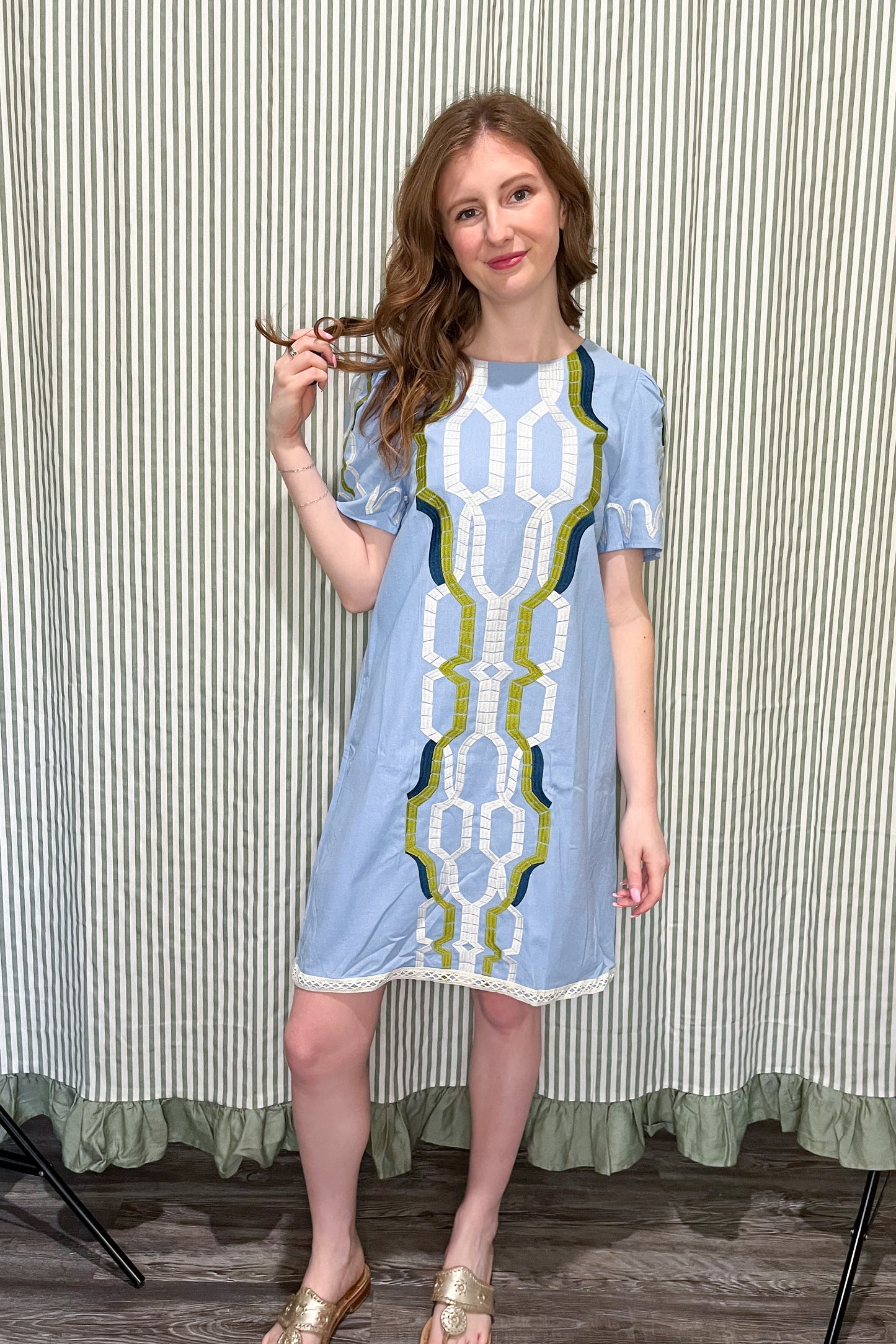 Always On Time Dress - Blue