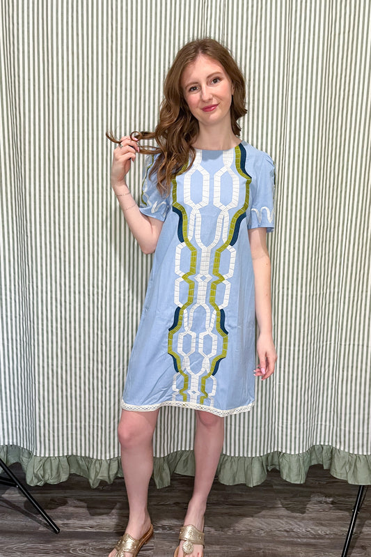 Always On Time Dress - Blue