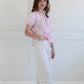 Spotted In Style Pants - White