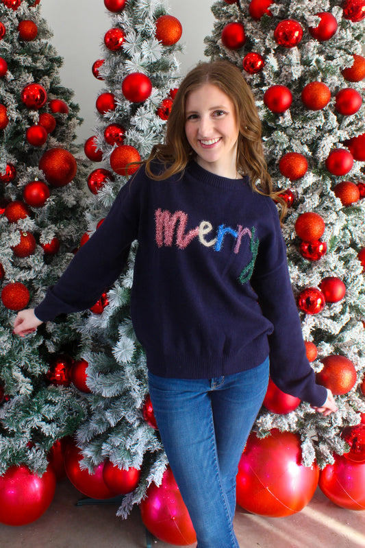 Merry Sweater - Navy