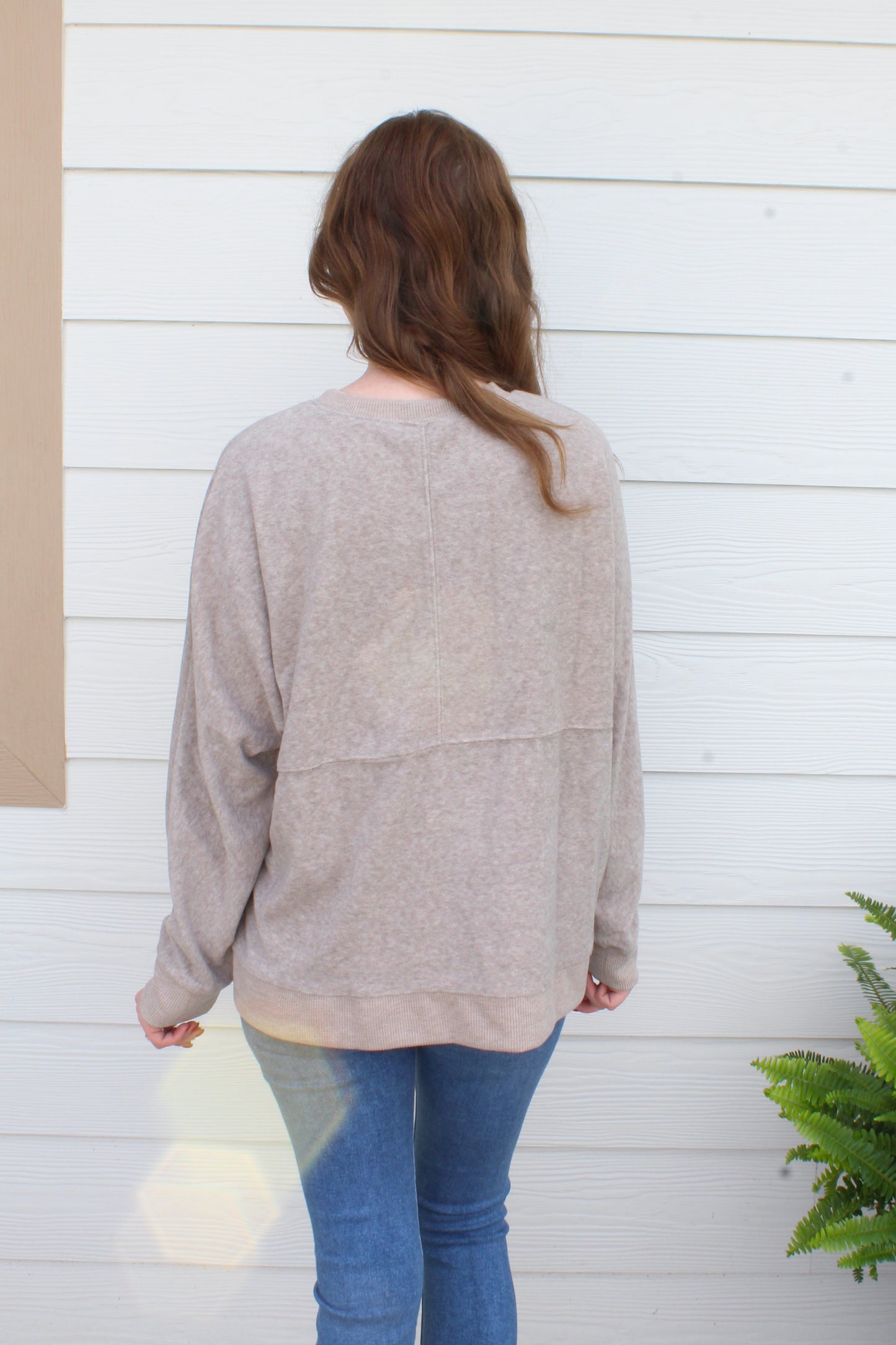 Cozy Season Pullover - Taupe