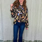So Romantic Top - Black Floral