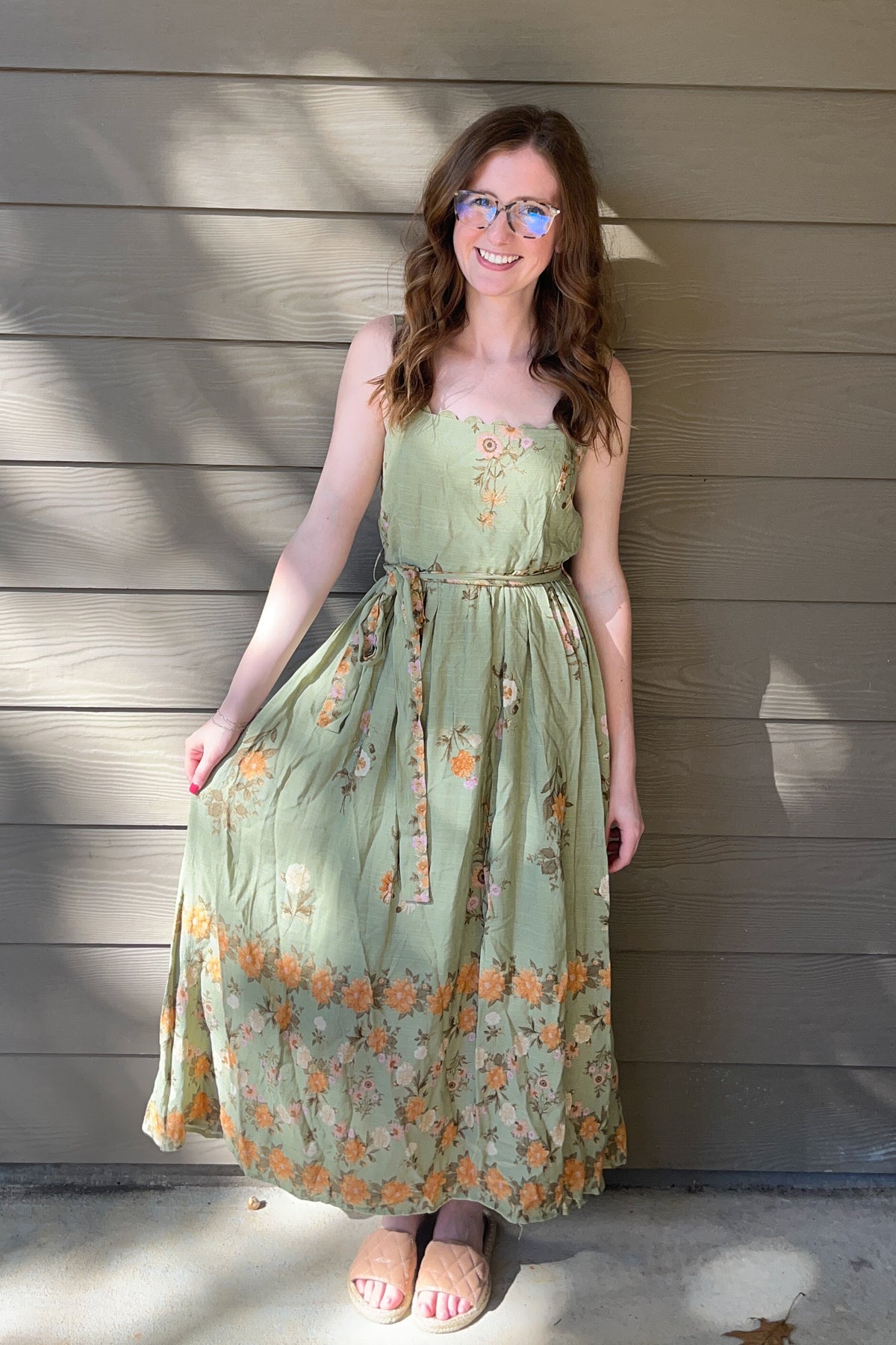 Wildflower Lane Maxi Dress - Olive