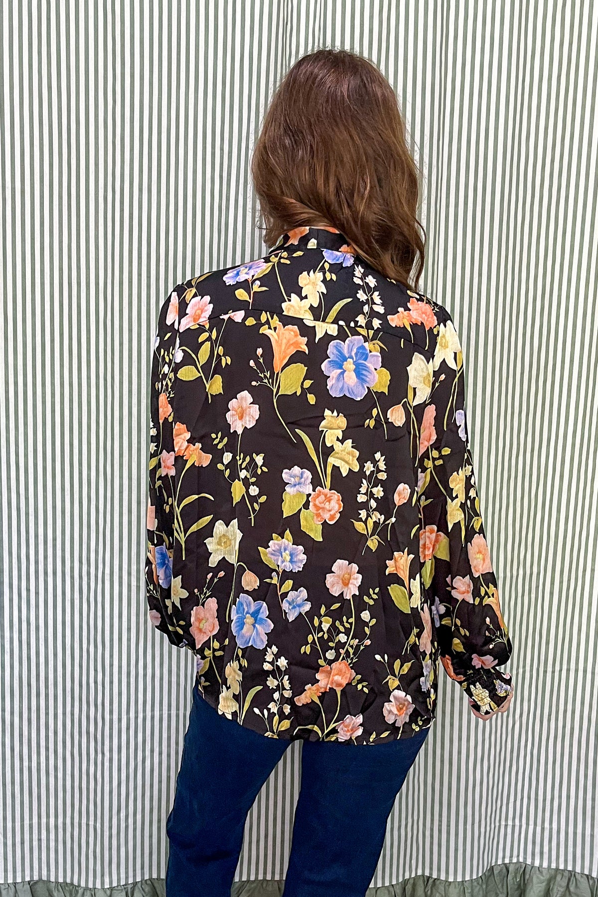 So Romantic Top - Black Floral