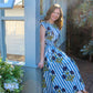 Postmarked In Petals Maxi - Blue