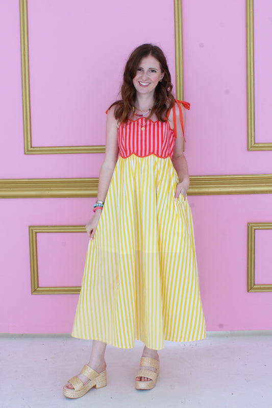 Poolside Popsicles Maxi Dress - Warm