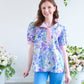 Spring In Bloom Top - Blue