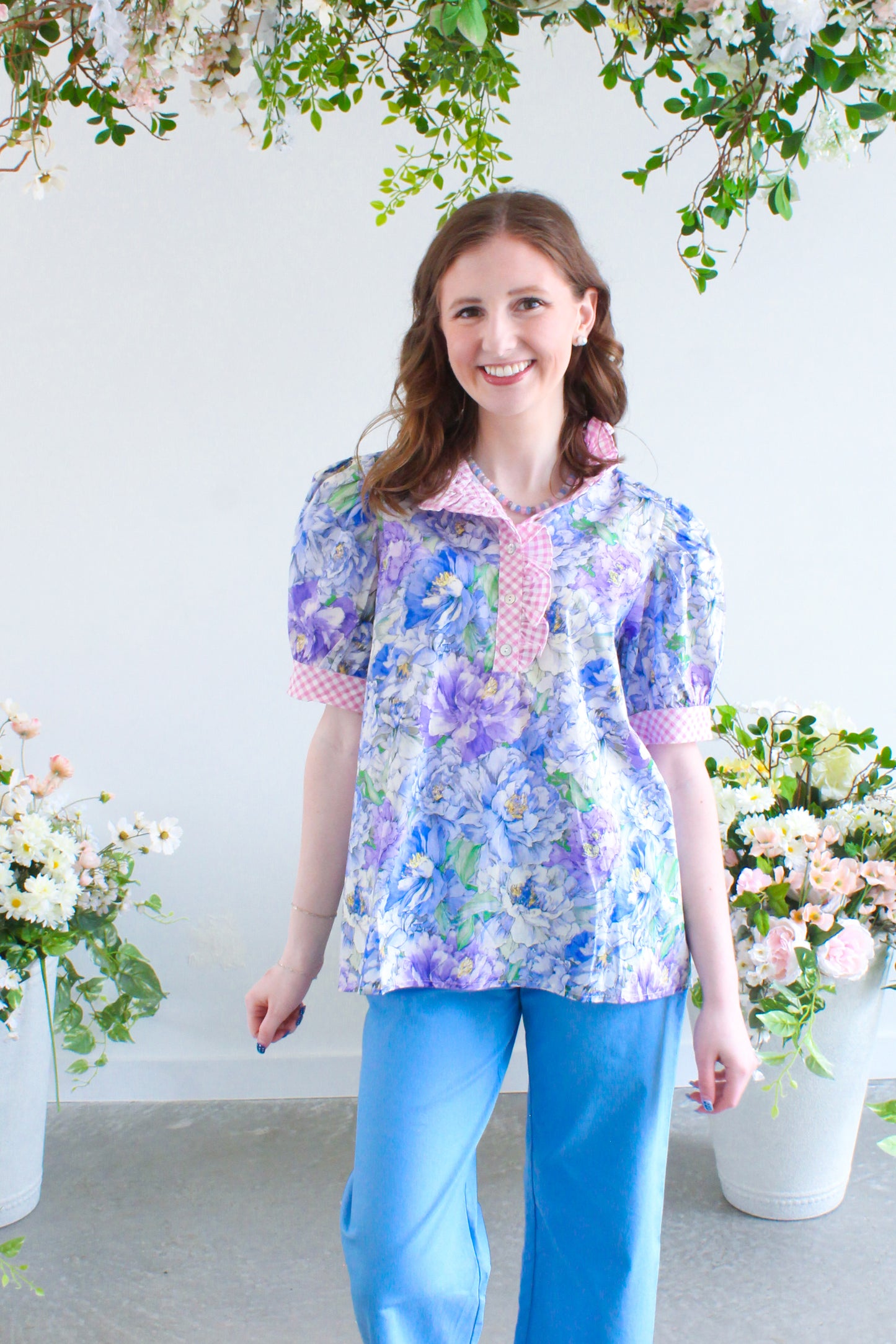 Spring In Bloom Top - Blue