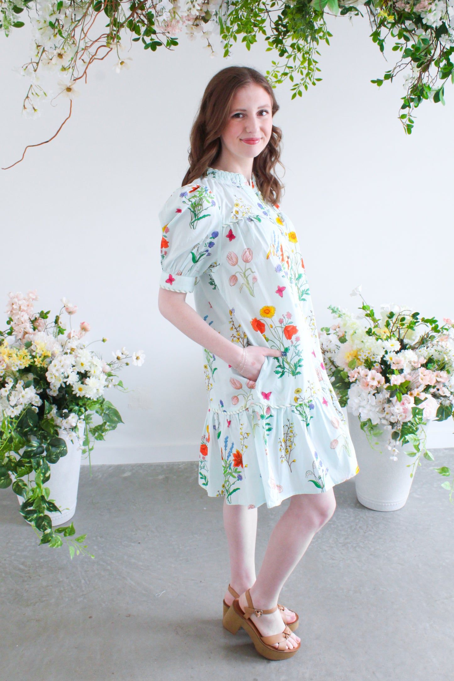 Bloom Service Dress - Blue