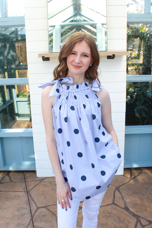 Seeing Spots Top - Blue