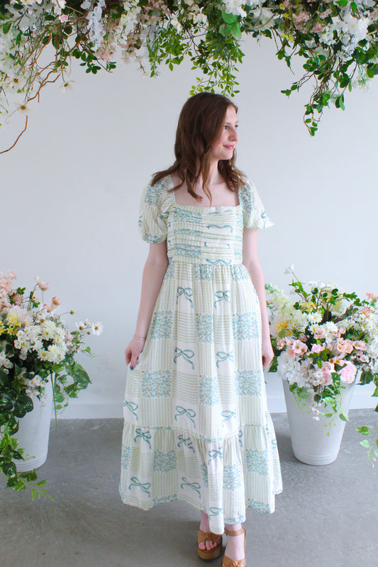 Garden Party Midi Dress - Sage