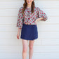 Blue Me Away Skort - Navy