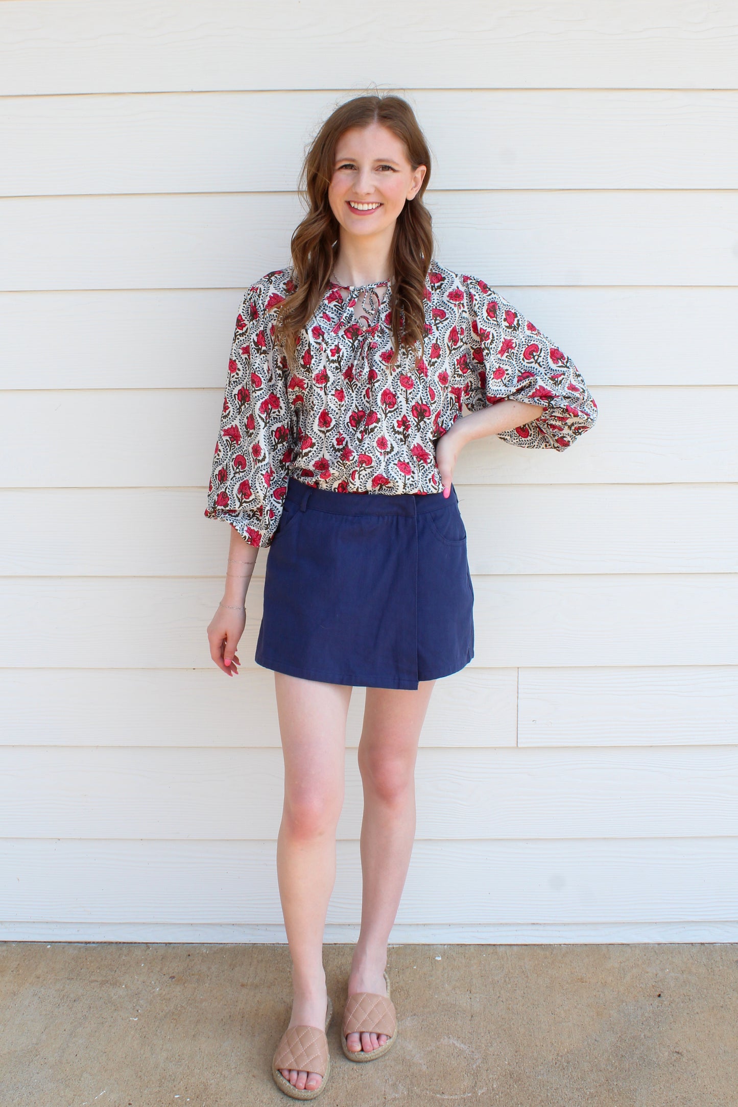 Blue Me Away Skort - Navy