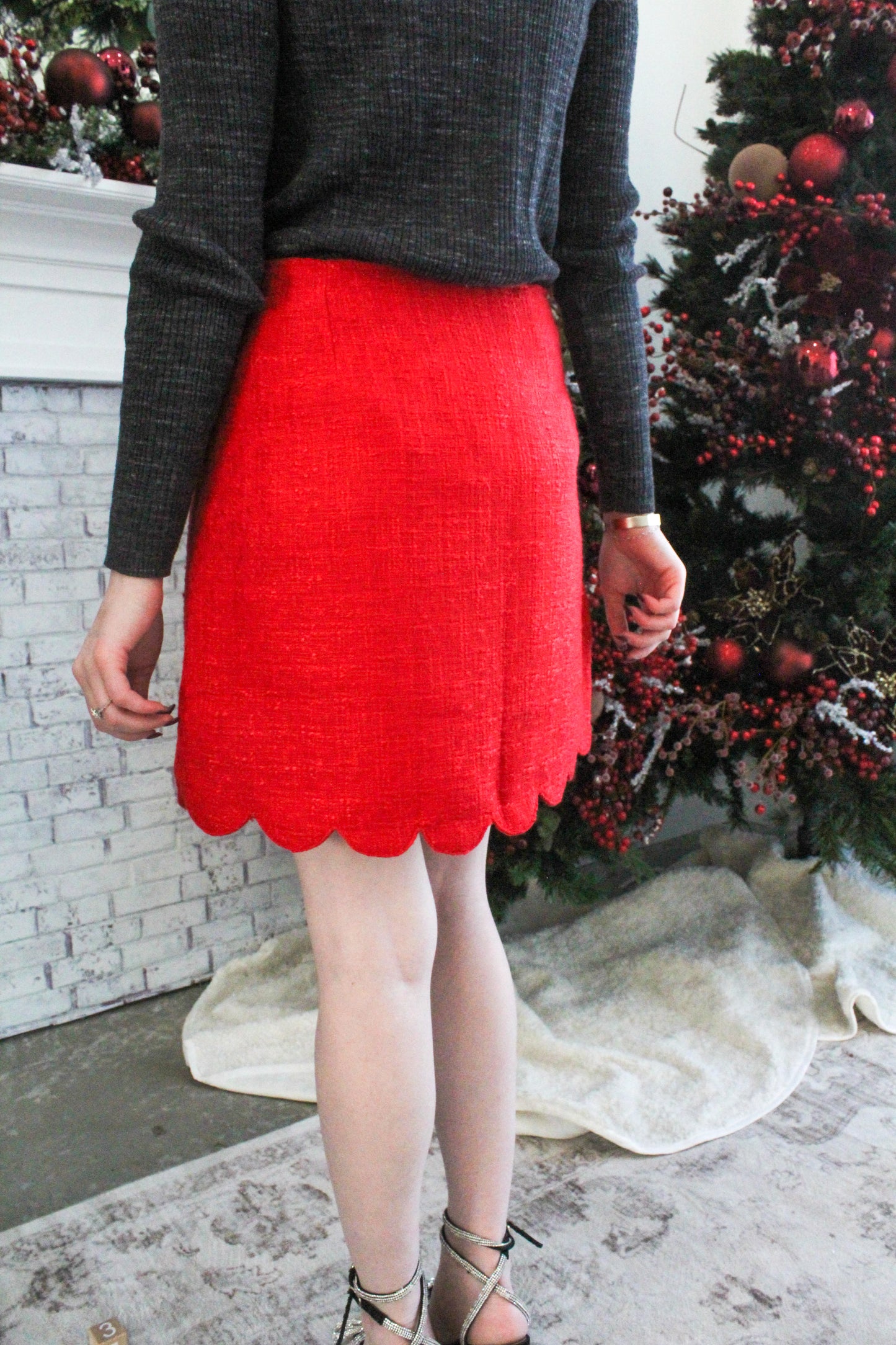 Wrapped In Red Skirt - Red