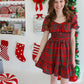 Home For The Holidays Dress - Red Plaid