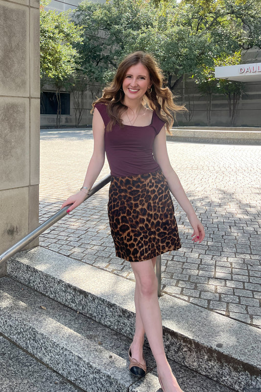Party Animal Skirt - Leopard